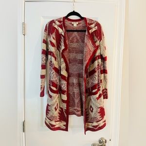 Lucky Brand Southwest Pattern Cardigan